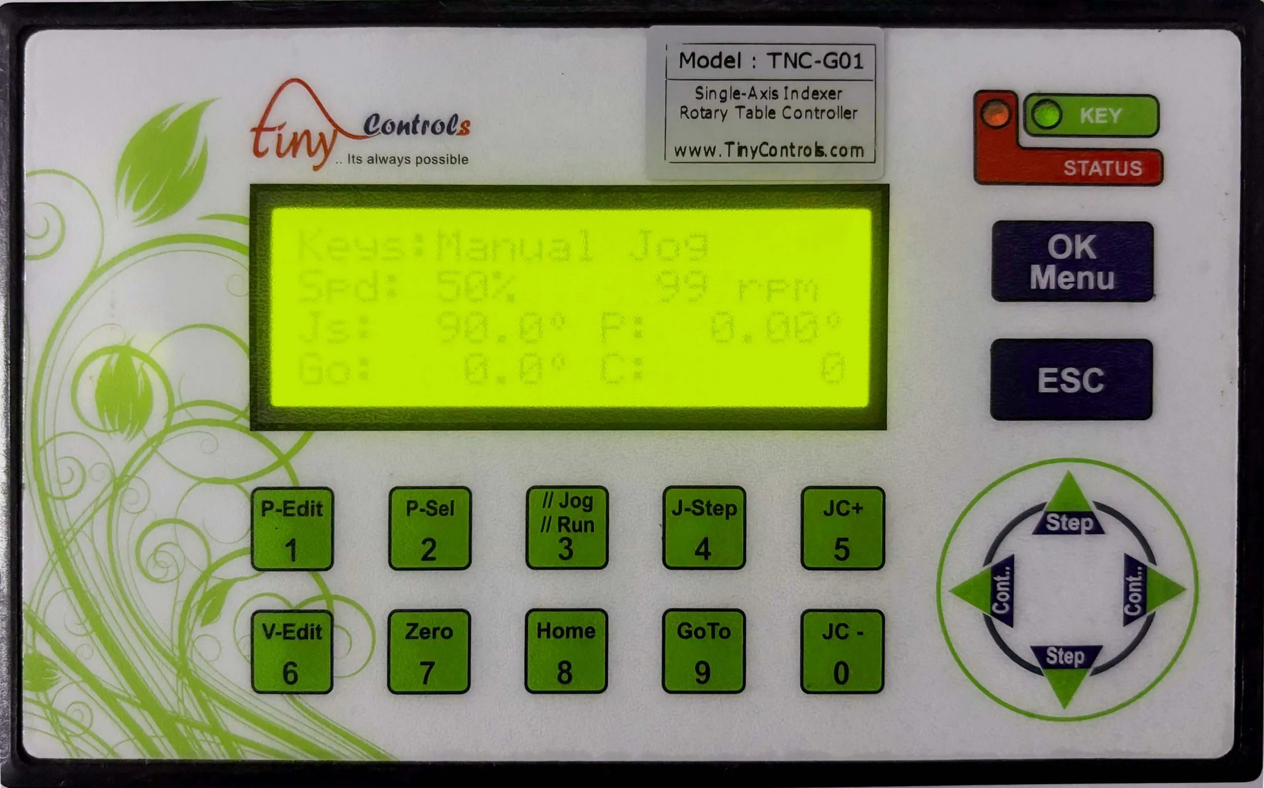 TNC-G01: Programmable Indexing (Rotary Table) Controller